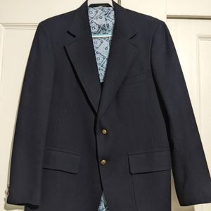 Hardwick Wool Sport Coat ~40L Dark Blue